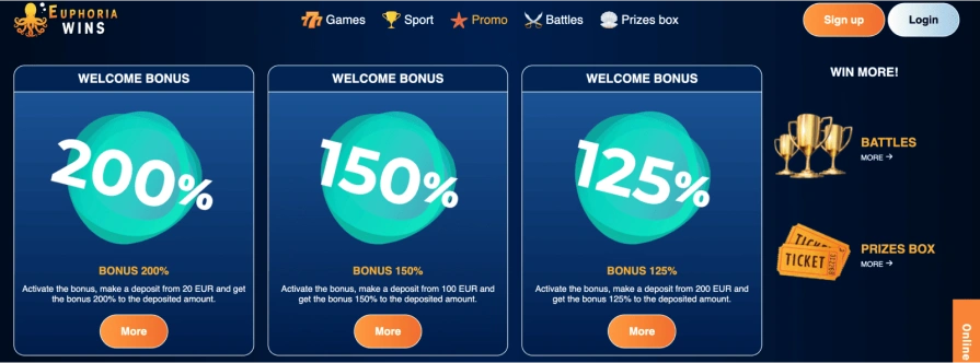 Euphoria Wins Casino